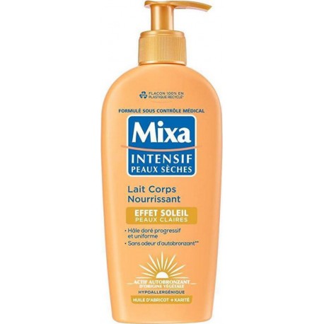 MIXA Lait nourrissant Effet Soleil peaux claires 250ml