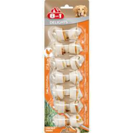 8 in 1 Os à mâcher Delights XS garnis de viande poulet l'os de 84g