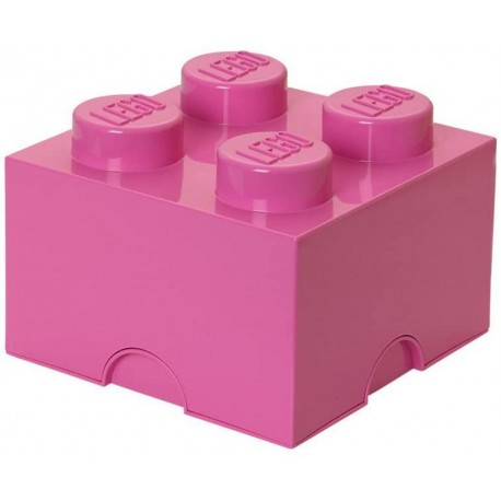 LEGO Storage Brick Boîte de Rangement rose x4