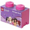 LEGO Storage Brick Boîte de Rangement rose x2