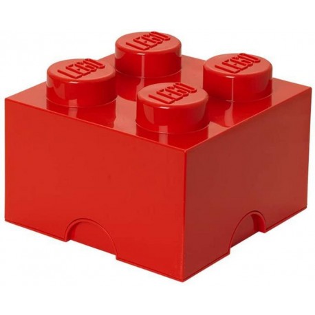 LEGO Storage Brick Boîte de Rangement rouge x4