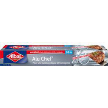 Albal Papier aluminium Alu Chef le rouleau 20m