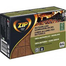 Zip Cube allume-feu naturels la boîte de 64 cubes