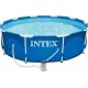 INTEX Piscine Metal Frame Ronde Tubulaire 3,05m x 0,76m avec système de filtration 28202NP