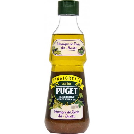 Puget Vinaigrette Xérès, ail & basilic 33cl