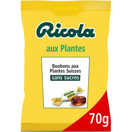 Ricola Bonbons aux plantes sans sucres 70g