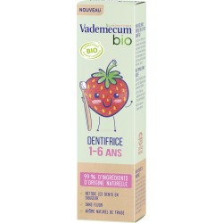 Vademecum Dentifrice 1-6 ans fraise Bio tube 50ml
