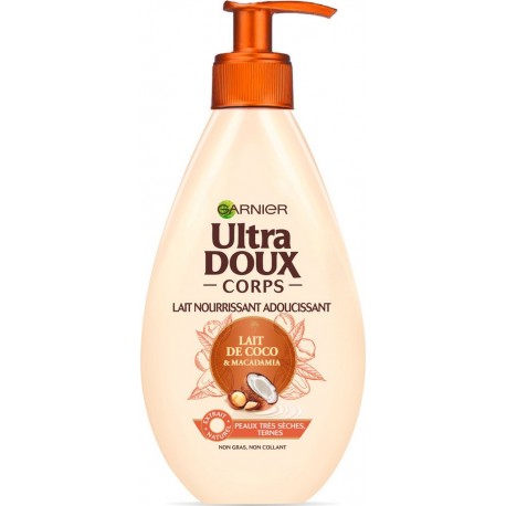 GARNIER Ultra Doux Lait nourrissant lait de coco et macadamia 250ml