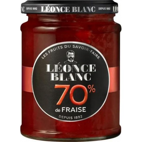 LEONCE BLANC confiture fraises 70% 320g
