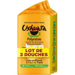 Douche Ushuaia Polynésie monoi 3x300ml x3 flacons 300ml - 900ml