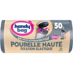 Handy Bag Sac poubelle 50L Haute Ultra Résistant x10