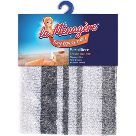 La Ménagère Tous Types de Sols Serpillère Eponge Couleur 50x60cm