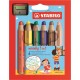 Stabilo Etui De 6 Crayons Woody 3 En 1 Extra Large Avec Taille-crayon
