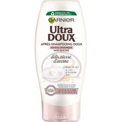 GARNIER ULTRA DOUX Après-shampoing lait d'avoine Crème de riz 200ml