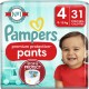PAMPERS Couches-Culottes Premium Protection Pants Taille 4 9Kg-15Kg x31