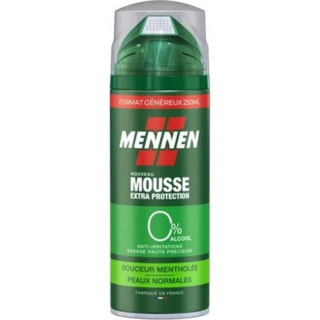 MENNEN MOUSSE EXTRA PROTECTION PRODUIT DE RASAGE BOMBE MENTHOL 250ml