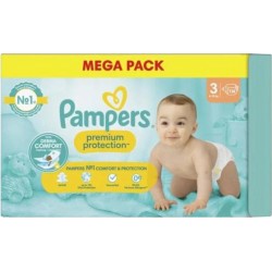 PAMPERS Couches Bébé Premium Protection Taille 3 6Kg-10Kg MEGA PACK x114