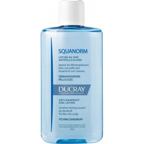 DUCRAY SQUANORM Lotion Anti-Pelliculaire au Zinc Démangeaisons et Pellicules 200ml