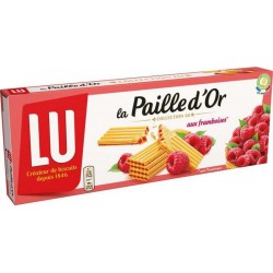 LU Gaufrettes Paille d'Or Framboises 170g (lot de 3)
