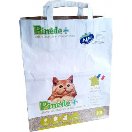 Pinède+ Litière Végétale et Désodorisante Pour Chat 10L