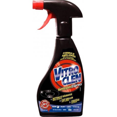 Vitroclen Pistolet Nettoyant Express 3 en 1 Vitrocéramique 250ml (lot de 4)