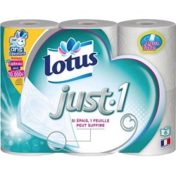 Lotus Just-1 x6 rouleaux (lot de 6 soit 36 rouleaux)