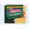 Spontex Eponge La Plus Efficace Du Marché Fini les Efforts Format XXL Par 2 (lot de 2 soit 6 éponges)