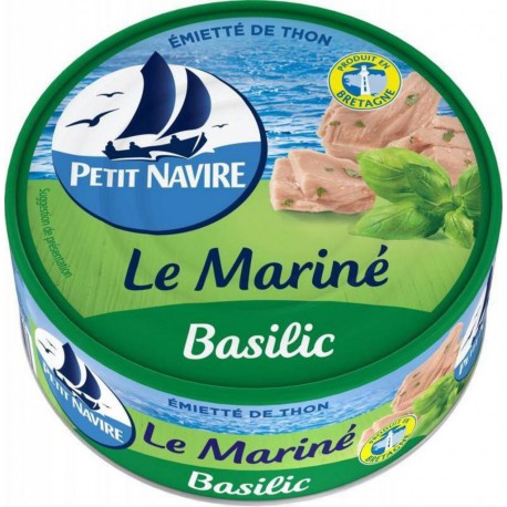 Petit Navire Emietté de Thon Le Mariné Basilic 110g (lot de 5)