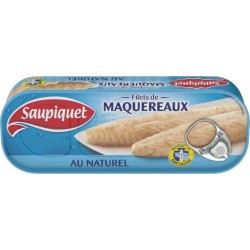 Saupiquet Filets de Maquereaux au Naturel 169g (lot de 5)