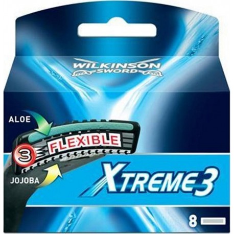 Wilkinson Sword XTreme 3 avec Aloé Jojoba Lames de Rasoir pour Homme 8 Recharges