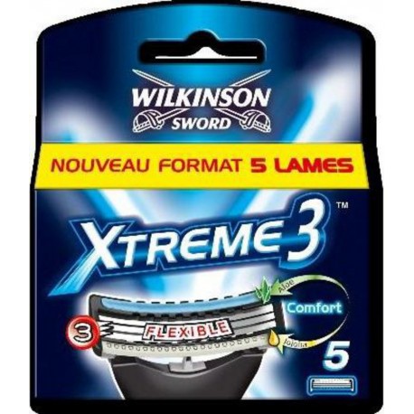 Wilkinson Sword XTreme3 avec Aloé Jojoba Lames de Rasoir pour Homme 5 Recharges