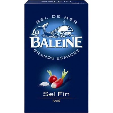 La Baleine Sel Fin Iodé 500g (lot de 20)