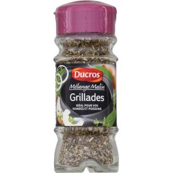 Ducros Mélange Malin Grillades Idéal pour vos Viandes et Poissons 17g (lot de 3)