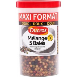 Ducros Mélange 5 Baies Assemblage de Poivres & d’Epices Doux Maxi Format 70g (lot de 3)