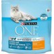 Purina One - Croquettes au poulet et blé pour chat stérilisé 1,5Kg