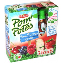 Pom'Potes 5 Fruits Rouges 4x90g 360g