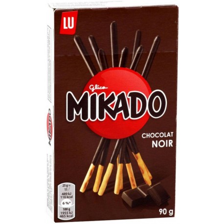 LU Mikado Chocolat Noir 90g (lot de 3)