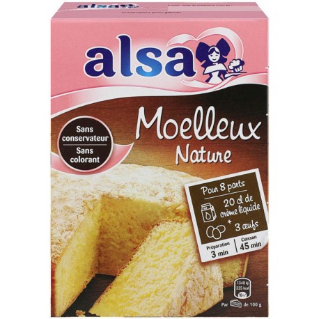 Alsa Préparation Gâteau Moelleux Nature 435g