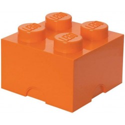 LEGO Storage Brick Boîte de Rangement orange x4