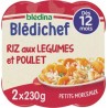 Blédina Riz aux Légumes et Poulet dès 12 mois 2x230g