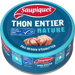 Saupiquet Thon entier au naturel 186g