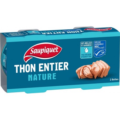 Saupiquet Thon entier nature 2x140g 280g