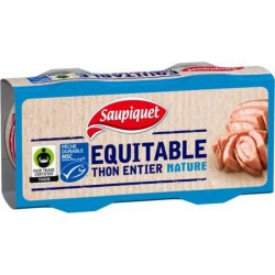 Equitable Msc Saupiquet Thon entier nature 2x56g 112g