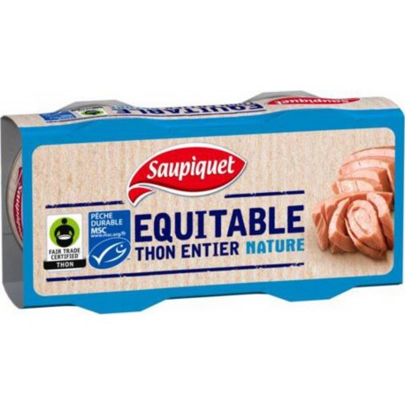 Equitable Msc Saupiquet Thon entier nature 2x56g 112g