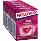 Hollywood Chewing-gum sans sucres goût cerise 10 dragées x5
