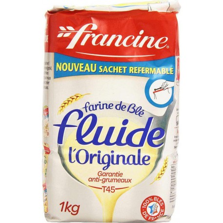 Francine Farine de blé T45 Fluide 1Kg