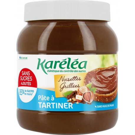 Karéléa Pâte à tartiner aux Noisettes Grillées sans sucres ajoutés 750g