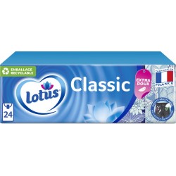 Lotus Classic Mouchoirs x24 paquet 24 étuis
