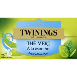 Twinings Thé vert menthe 25 sachets