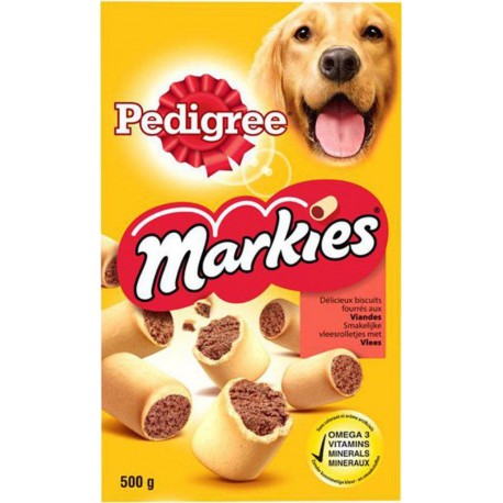 Pedigree Markies Délicieux Biscuits Fourrés aux Viandes 500g